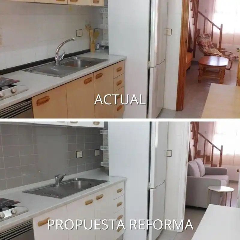 Cuina de Casa o xalet en venda en Los Alcázares amb Terrassa, Moblat i Balcó