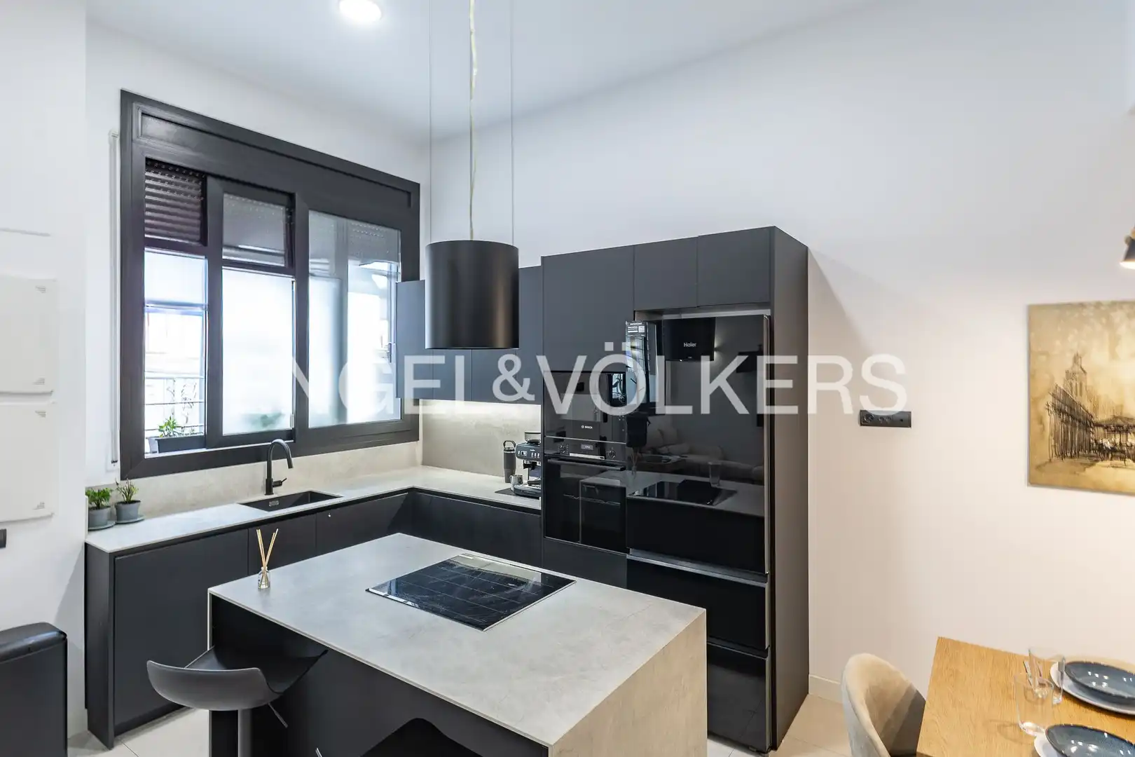 Cocina de Casa adosada en venta en Badalona con Aire acondicionado, Calefacción y Terraza