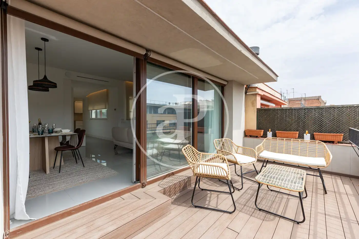 Terrace of Flat for rent in Barcelona  with Air Conditioner, Heating and Terrace