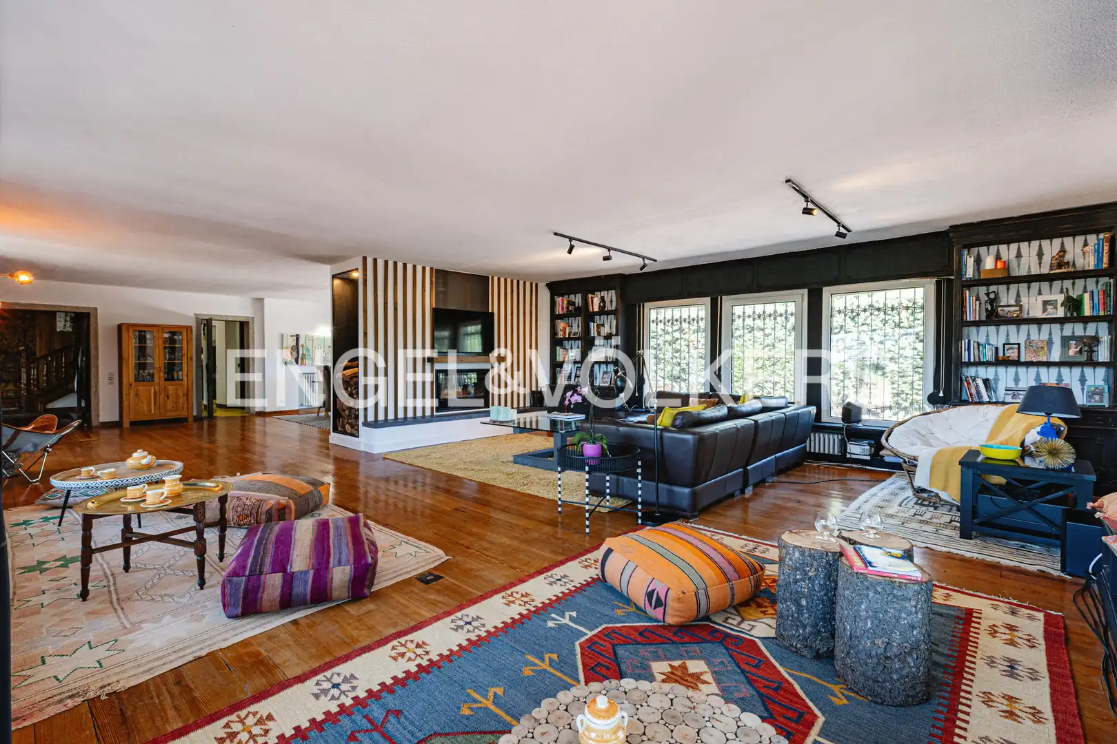 Sala d'estar de Casa o xalet de lloguer en Galapagar amb Aire condicionat, Calefacció i Jardí privat