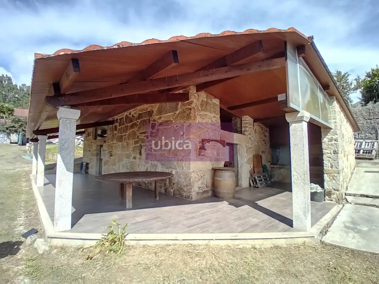 Terraza de Casa o chalet de alquiler en Salceda de Caselas con Calefacción, Jardín privado y Terraza