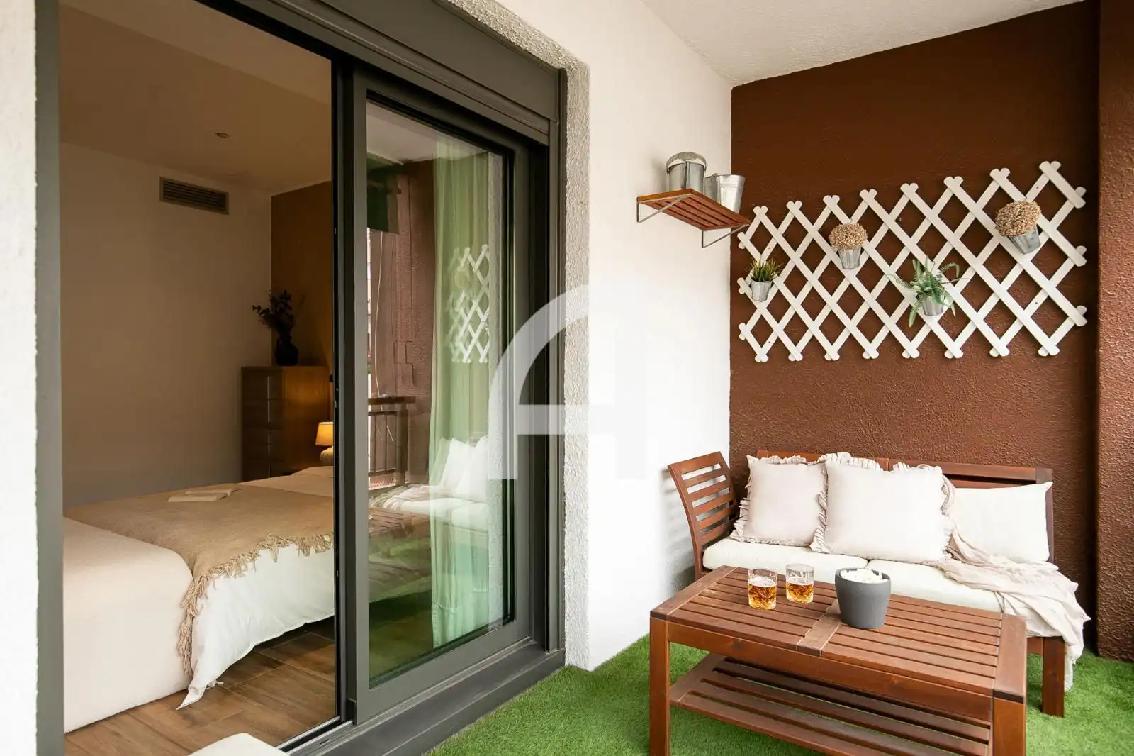 Terrace of Flat for rent in Barcelona  with Air Conditioner, Heating and Parquet flooring
