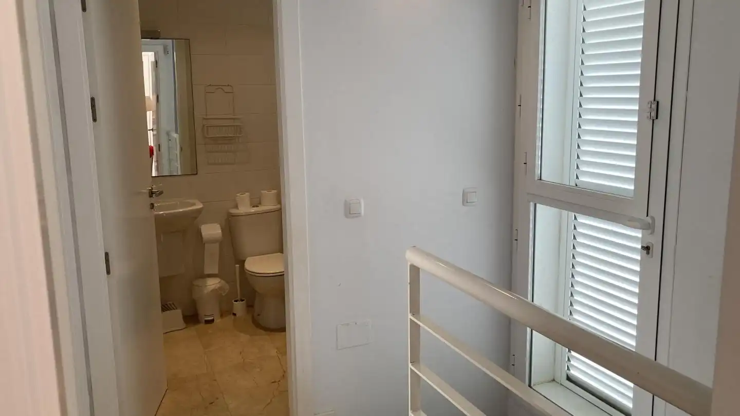 Bany de Casa o xalet de lloguer en Vera amb Aire condicionat, Jardí privat i Terrassa