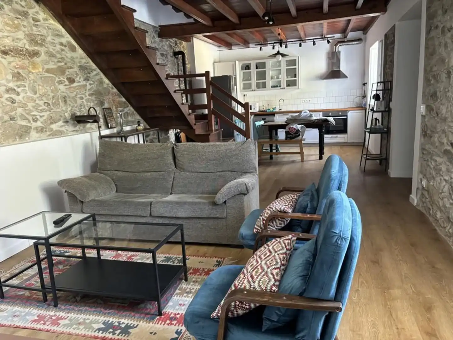 Sala de estar de Casa o chalet de alquiler en Ortigueira con Jardín privado y Terraza