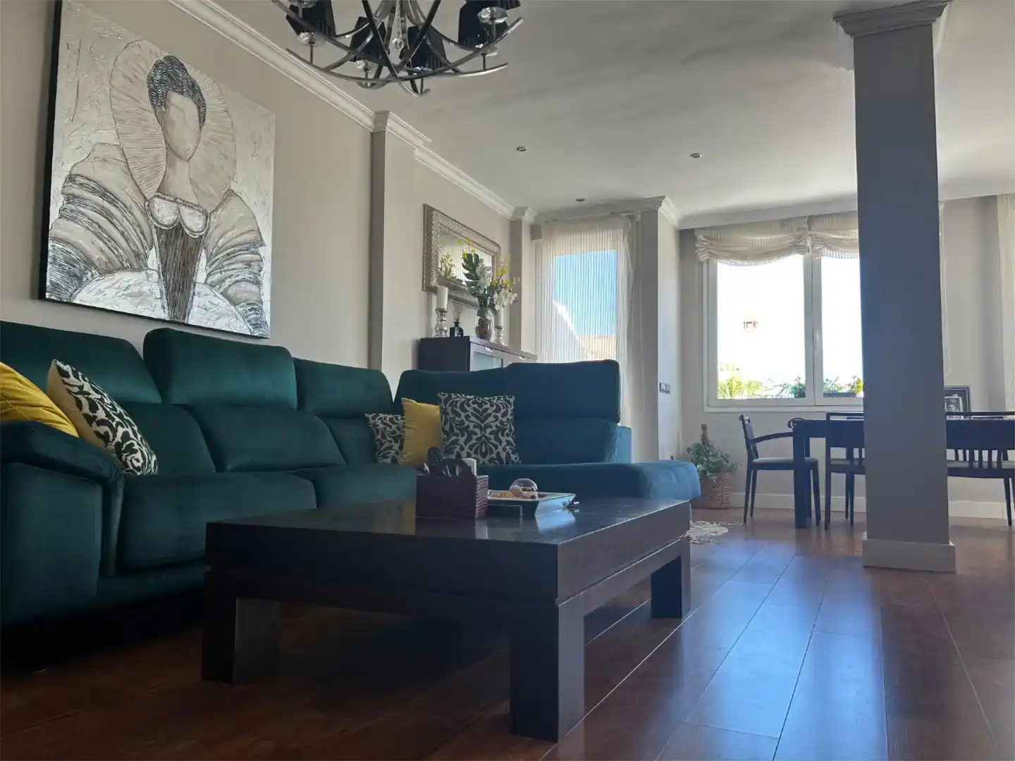 Sala de estar de Piso en venta en Málaga con Aire acondicionado, Jardín privado y Parquet