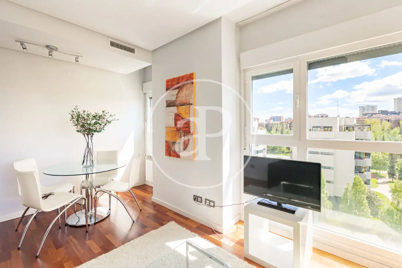 Living room of Flat for sale in Madrid  with Air Conditioner, Heating and Private garden