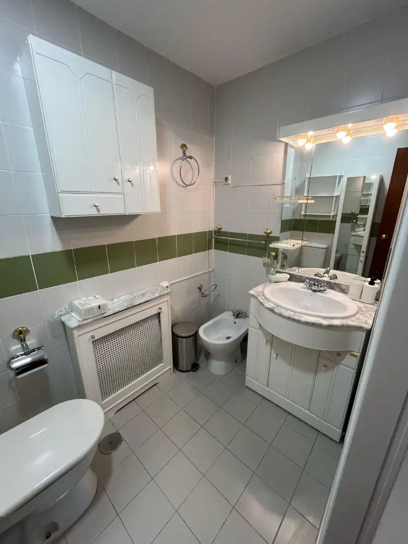 Bathroom of Flat for share in Madrid  with Heating, Terrace and Furnished