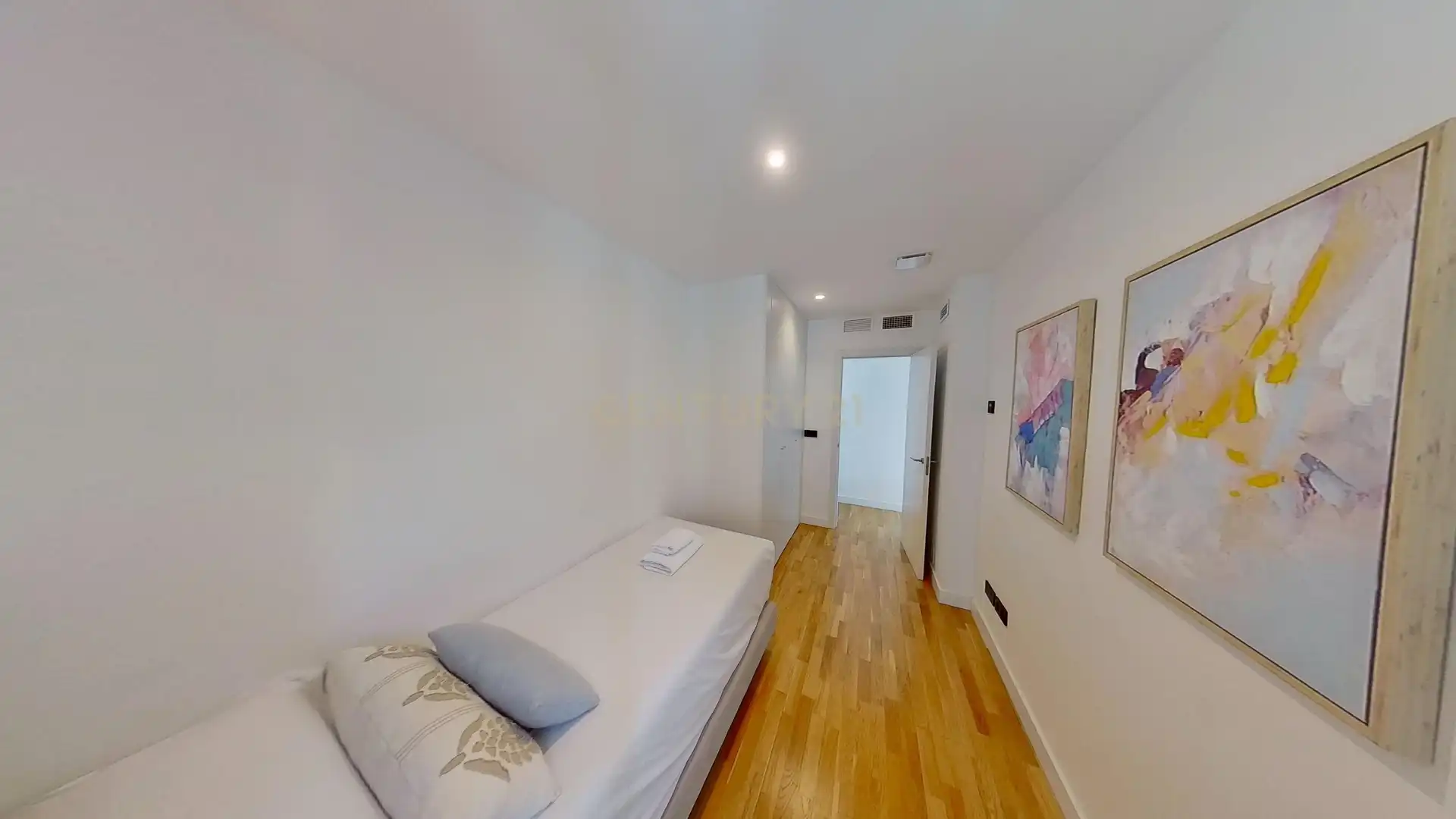 Habitación de Apartamento de alquiler en Málaga con Aire acondicionado, Lavadora y Microondas