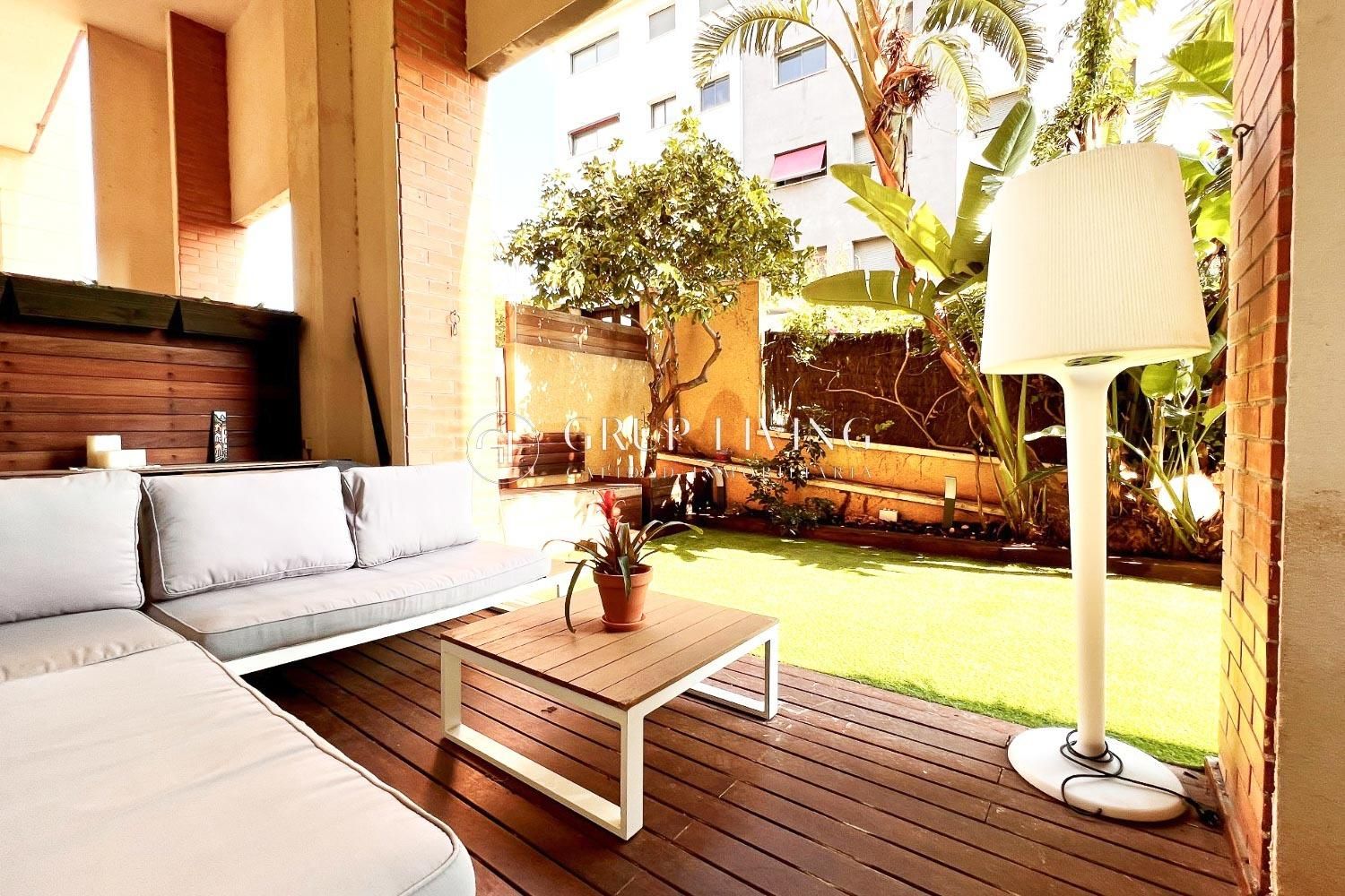 Terrace of Flat for sale in Sitges  with Air Conditioner, Heating and Private garden