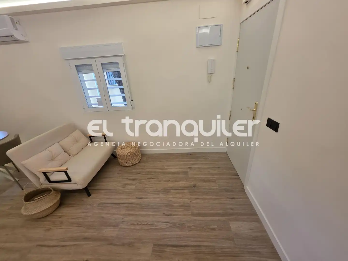 Wohnzimmer von Wohnung zur Miete in Madrid mit Klimaanlage, Möbliert und Waschmaschine