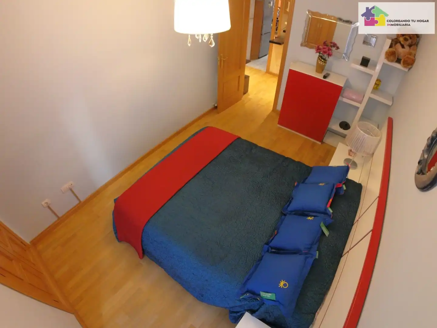 Schlafzimmer von Wohnung zur Miete in León Capital  mit Heizung, Parkett und Terrasse