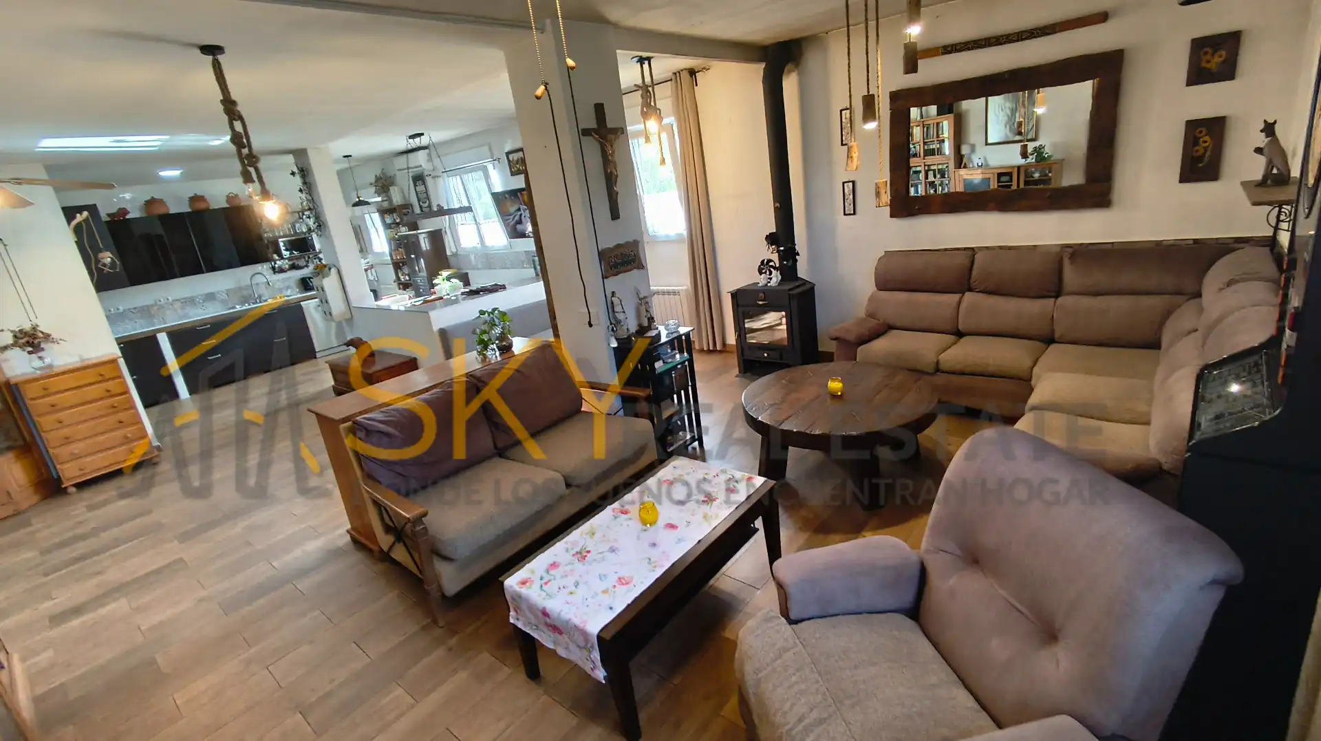 Wohnzimmer von Haus oder Chalet zum Verkauf in Llombai mit Möbliert