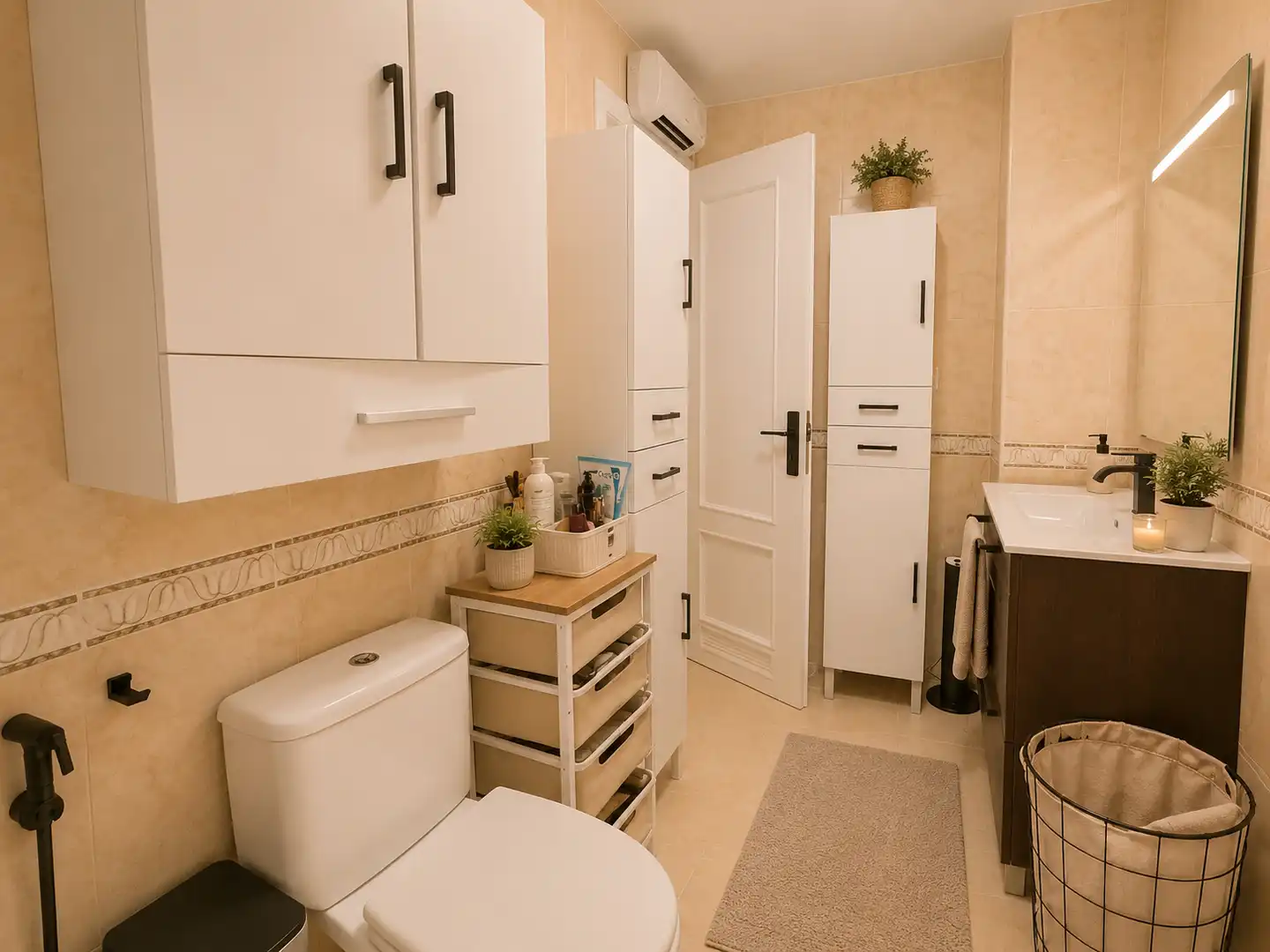 Bathroom of Flat for sale in Roquetas de Mar  with Air Conditioner, Terrace and Community pool