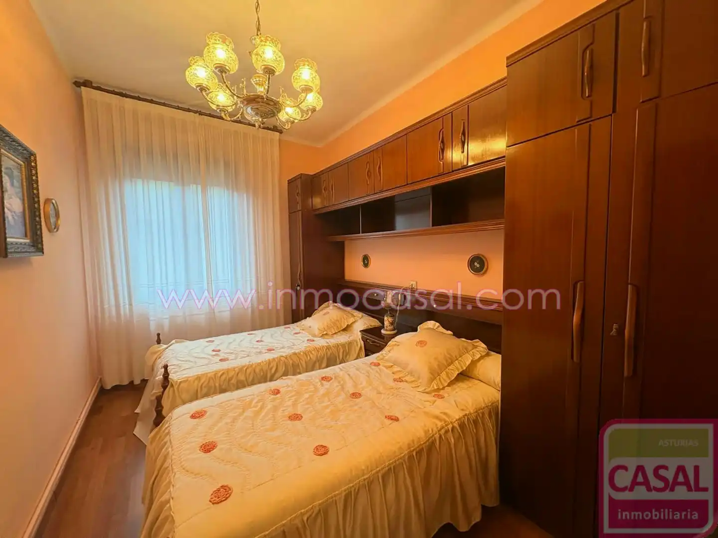 Bedroom of Flat for rent in Aller  with Heating, Storage room and Furnished