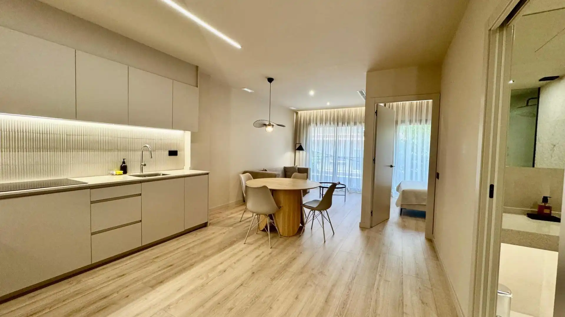 Cocina de Piso de alquiler en Barcelona con Aire acondicionado, Calefacción y Amueblado