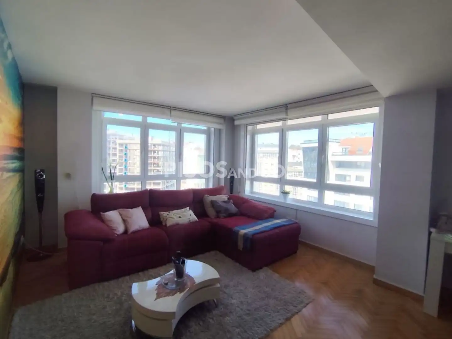 Living room of Flat for sale in A Coruña Capital   with Heating, Terrace and Storage room