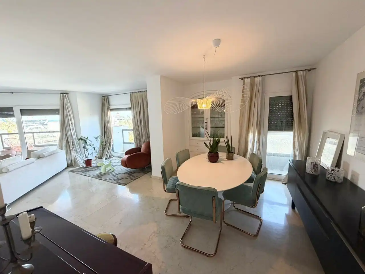 Esszimmer von Wohnung zur Miete in Almería mit Klimaanlage, Heizung und Terrasse