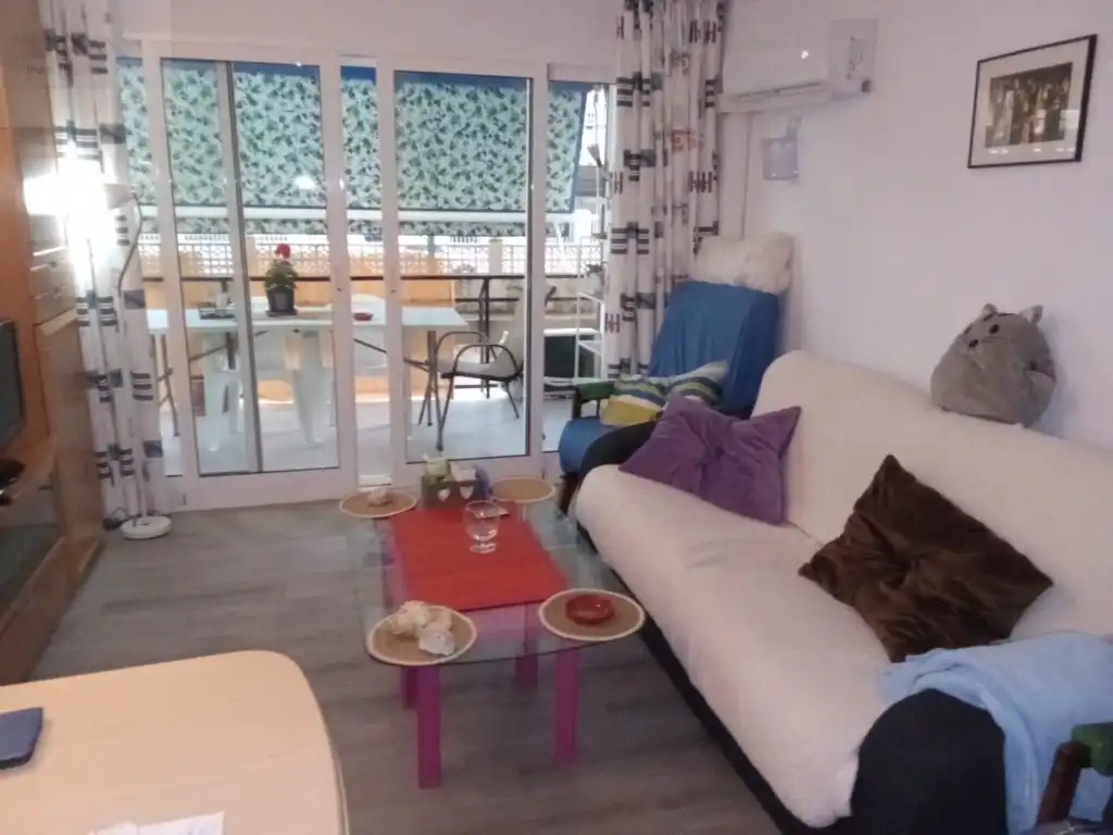 Living room of Flat for rent in Mazarrón  with Air Conditioner, Terrace and Furnished