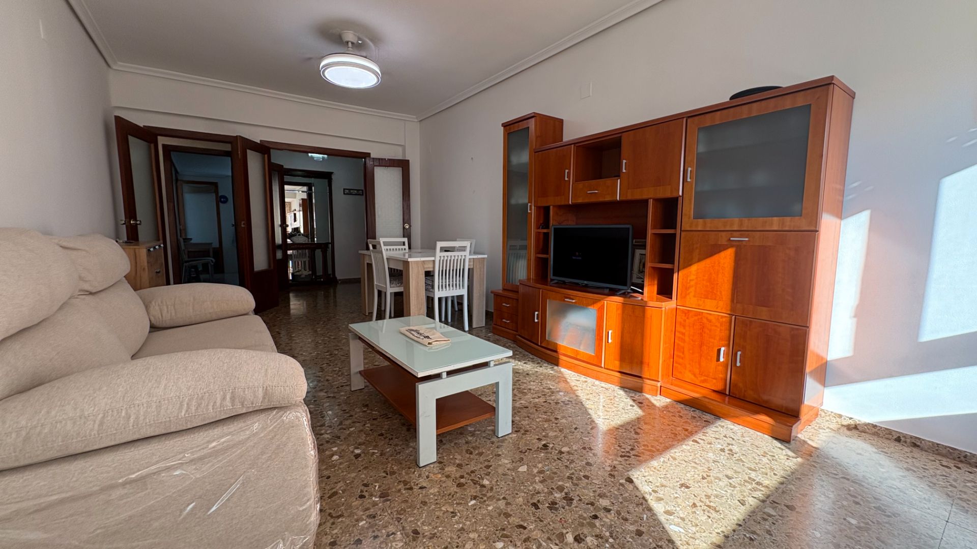 Living room of Flat for sale in Almazora / Almassora  with Heating, Furnished and Balcony