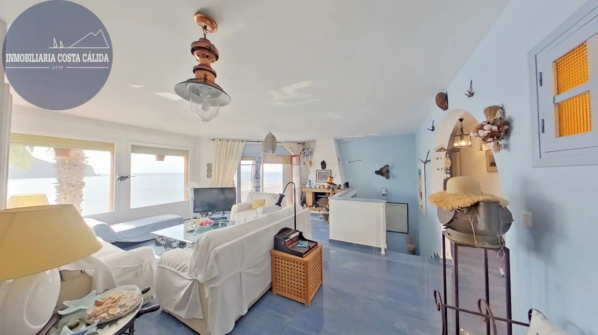 Sala de estar de Casa adosada en venta en Águilas con Terraza, Trastero y Balcón