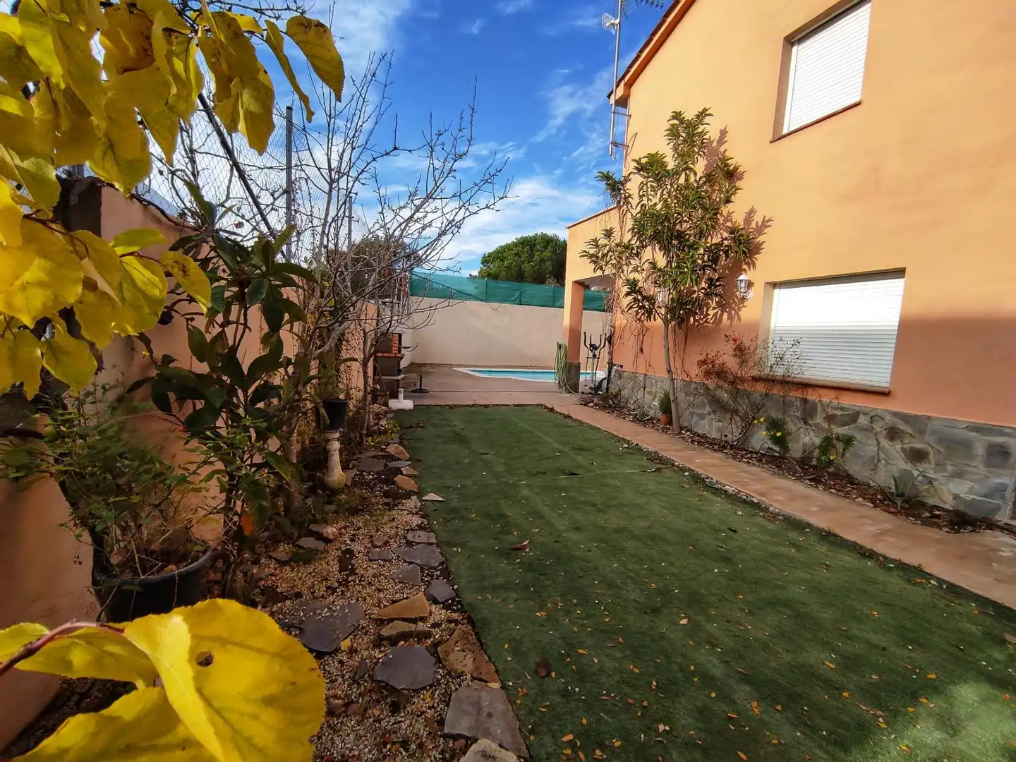 Garten von Einfamilien-Reihenhaus zum Verkauf in Vidreres mit Heizung, Privatgarten und Terrasse
