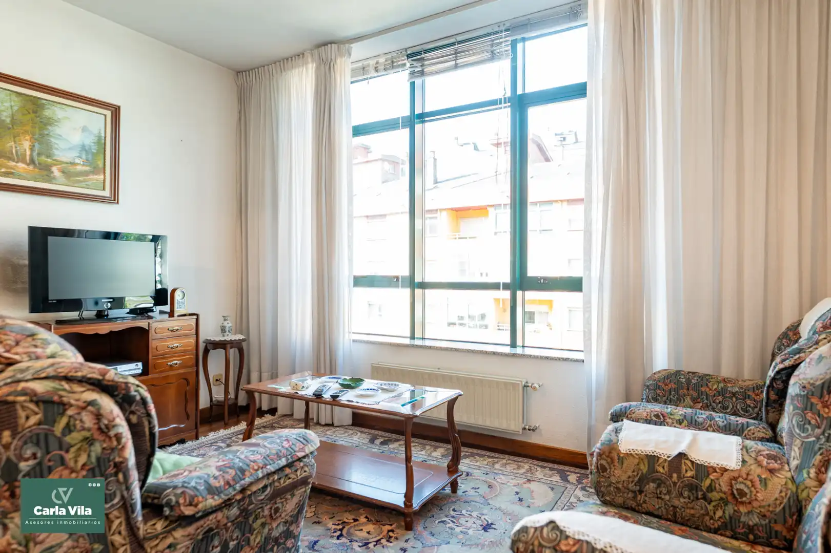 Sala d'estar de Pis en venda en Lugo amb Calefacció, Parquet i Traster