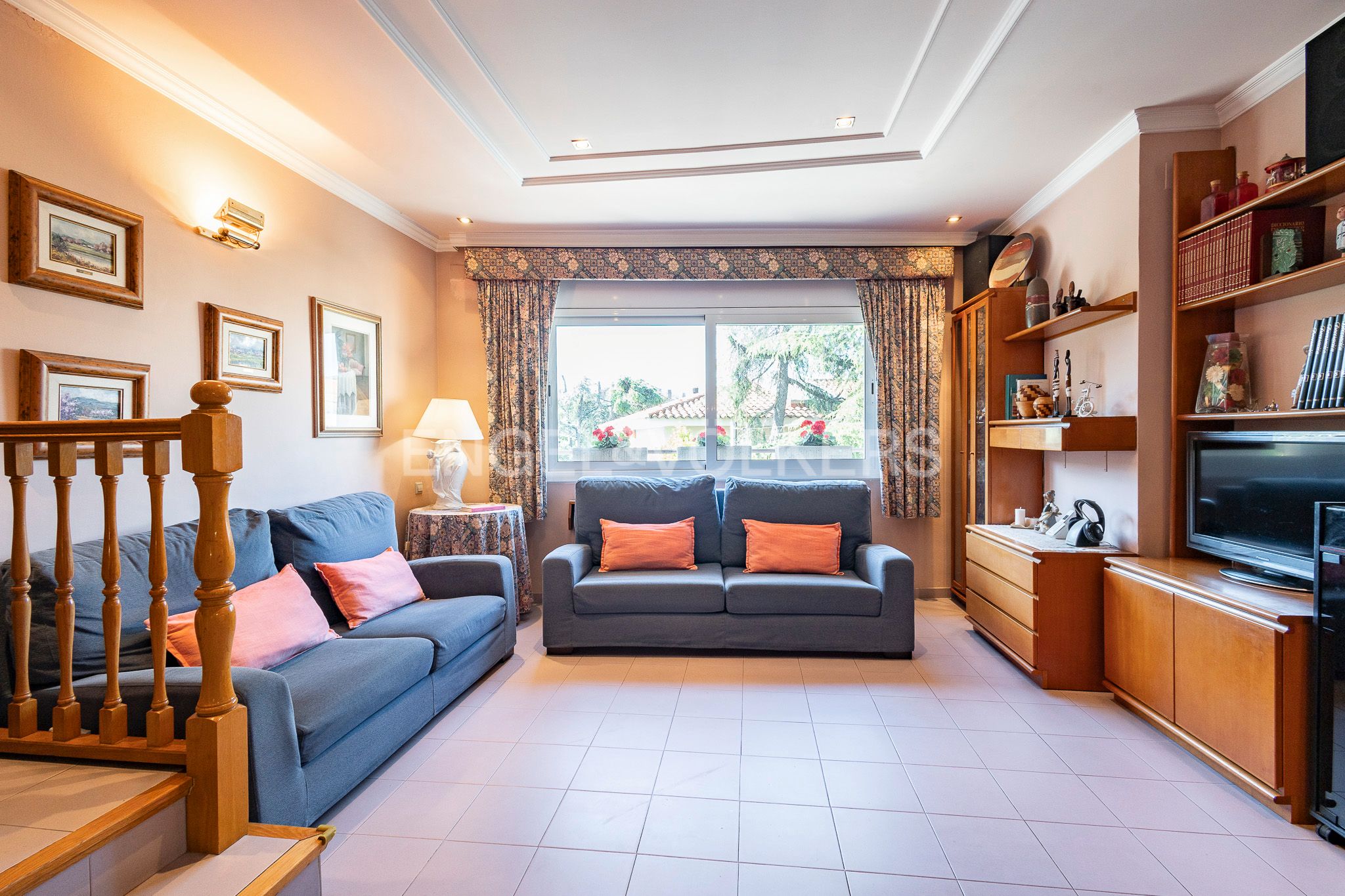 Sala d'estar de Casa adosada en venda en Granollers amb Aire condicionat, Calefacció i Terrassa