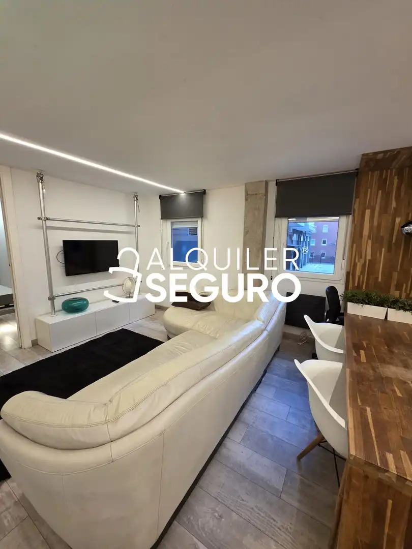Living room of Flat for rent in Bilbao   with Heating and Furnished