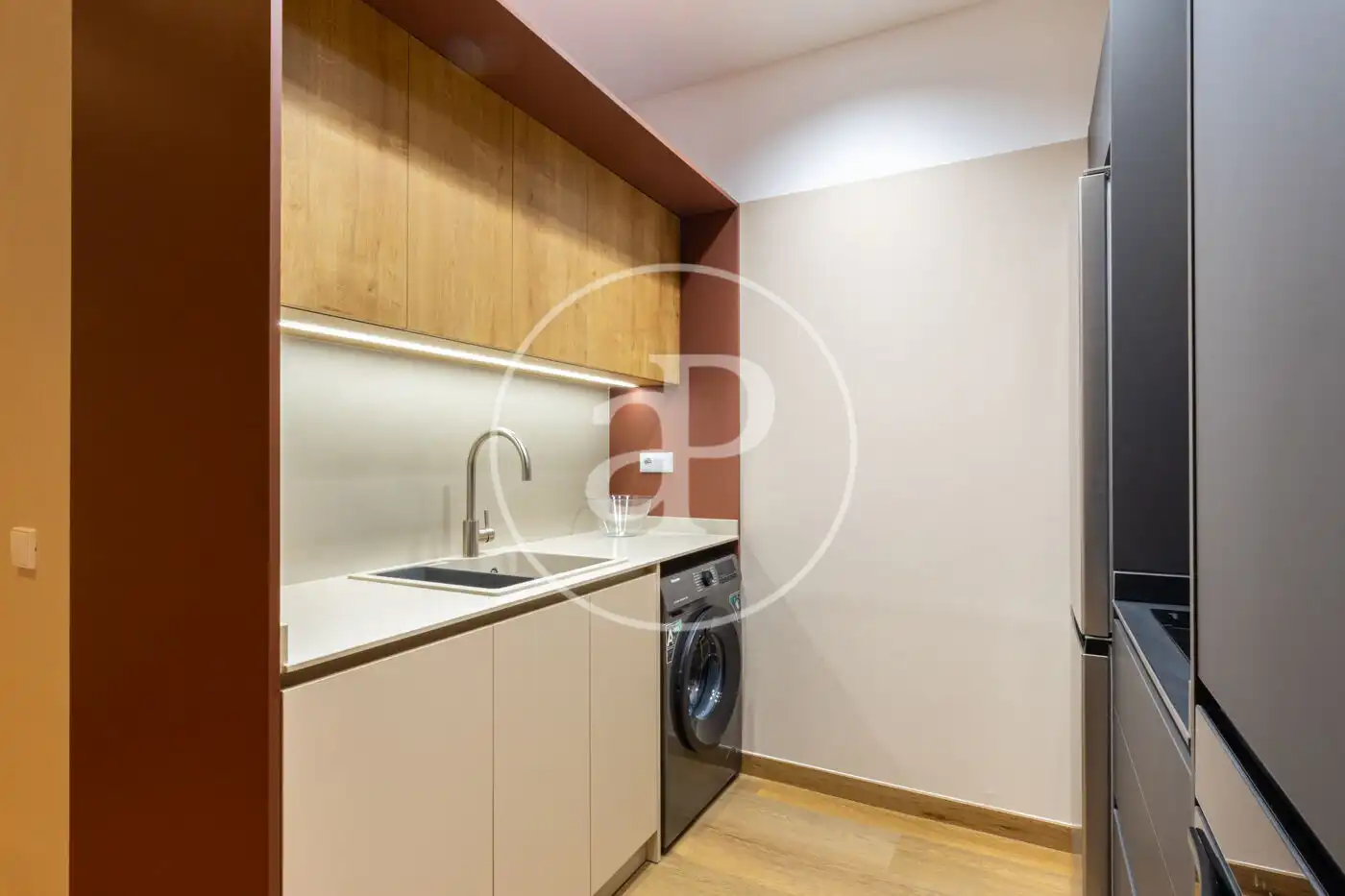 Cocina de Piso de alquiler en Valencia con Aire acondicionado, Calefacción y Amueblado