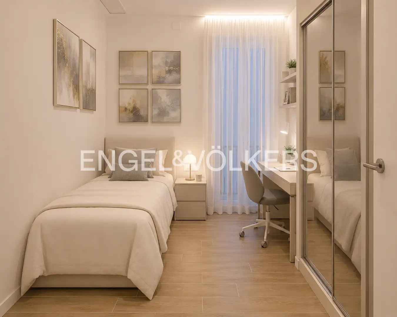 Bedroom of Flat for sale in Madrid  with Air Conditioner and Heating