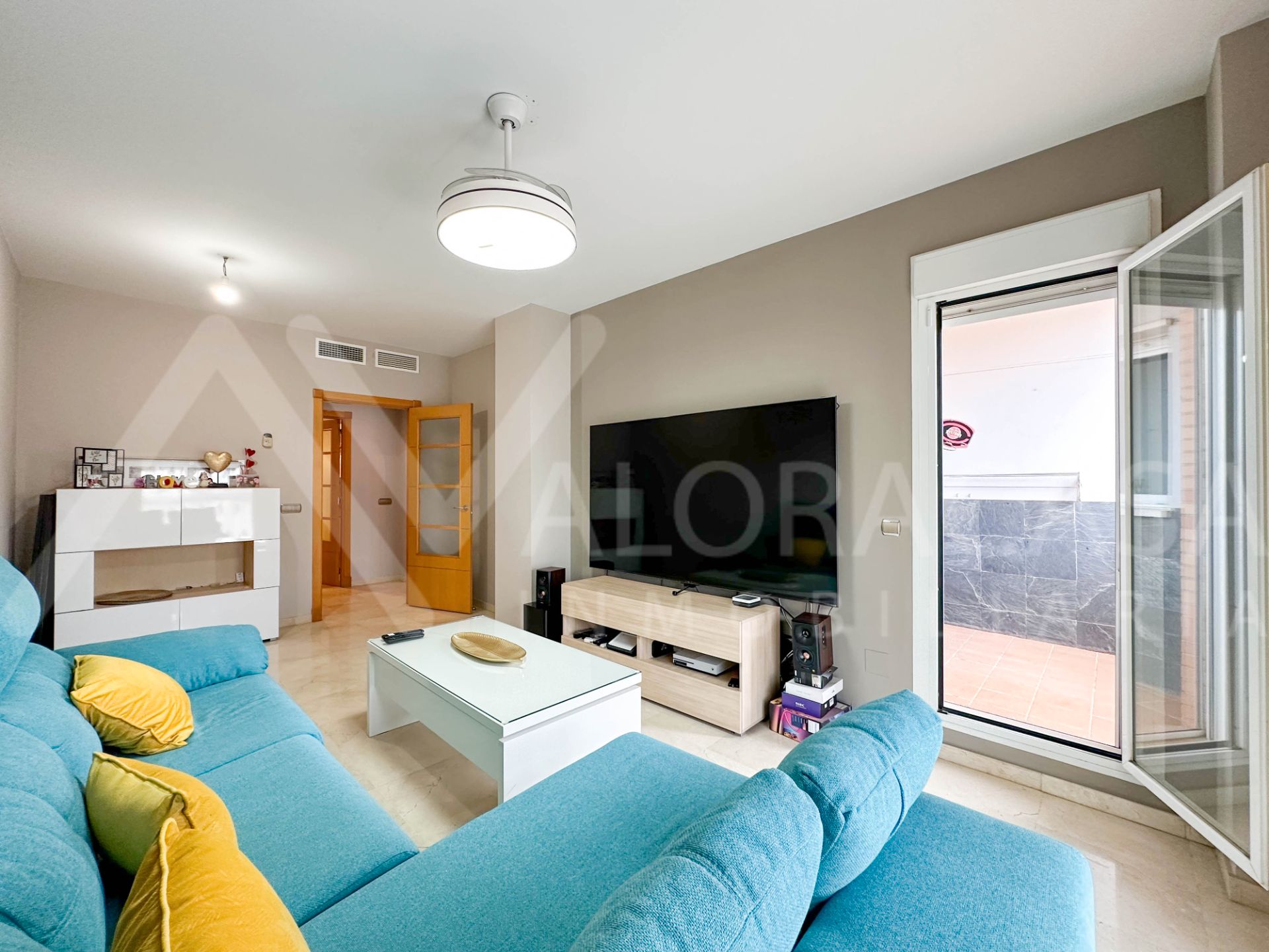 Sala d'estar de Pis en venda en Málaga Capital amb Aire condicionat, Terrassa i Traster