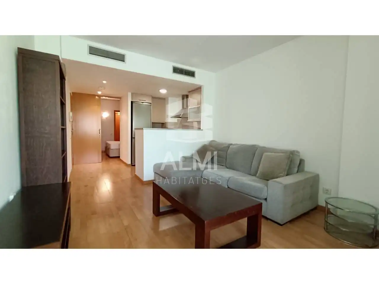 Sala de estar de Piso de alquiler en Barcelona con Aire acondicionado, Calefacción y Parquet