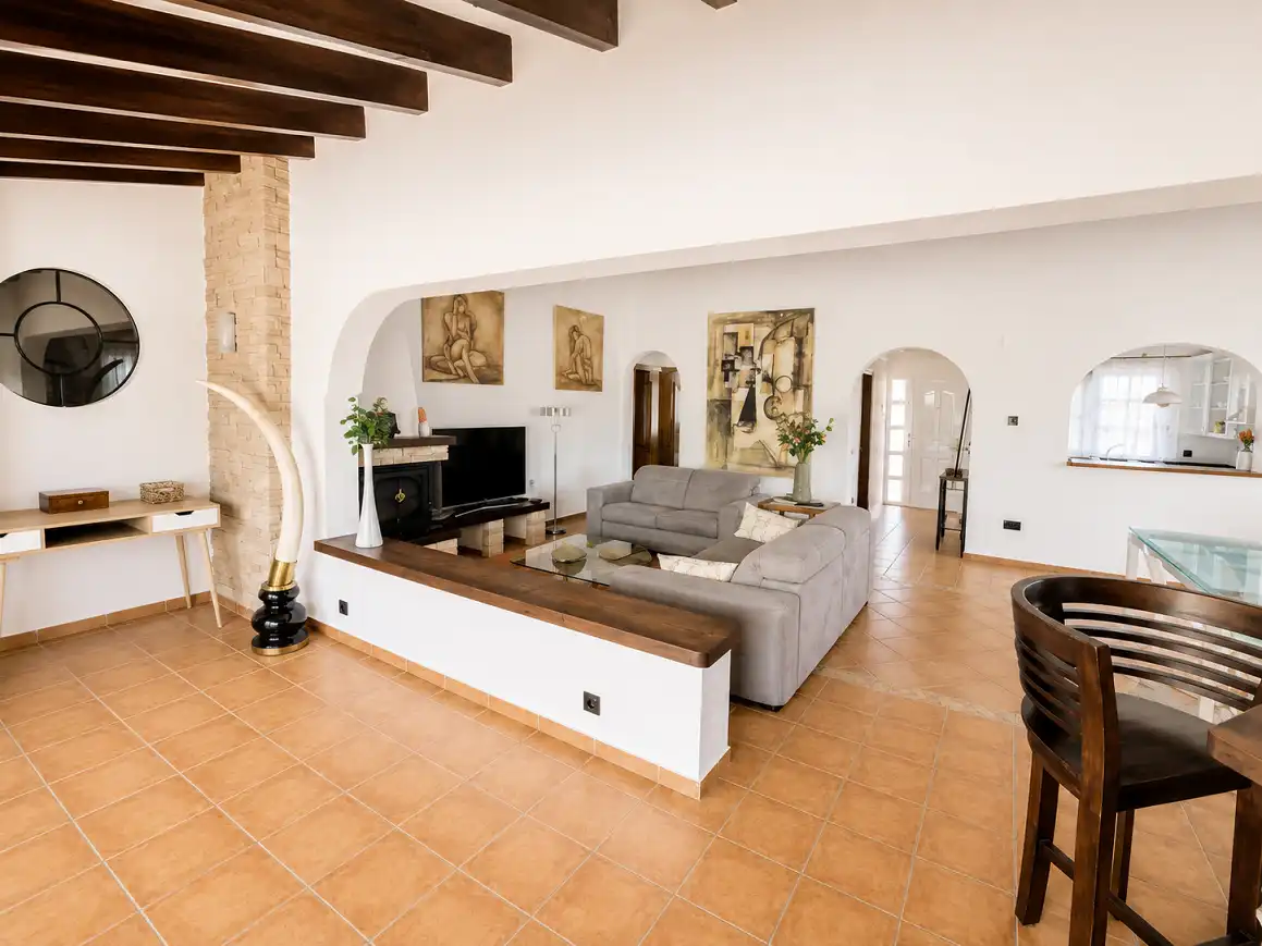 Living room of Houses for rent in La Nucia  with Air Conditioner, Terrace and Swimming Pool