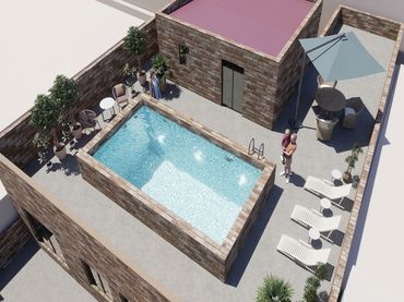 New build Penthouse with pool for sale in Calle Monteagudo