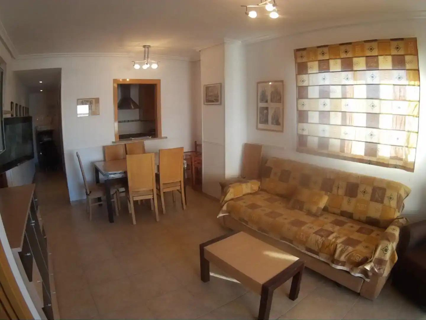 Sala de estar de Piso de alquiler en Oropesa del Mar / Orpesa con Aire acondicionado, Piscina y Amueblado