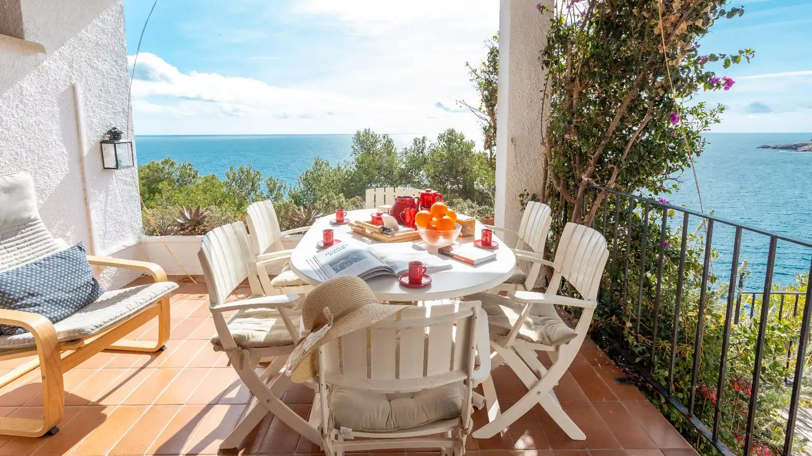 Terrace of Detached homes for rent in Palafrugell  with Heating, Private garden and Furnished