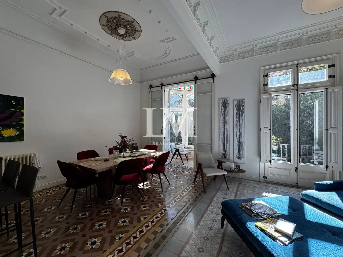 Sala d'estar de Apartament de lloguer en Eixample