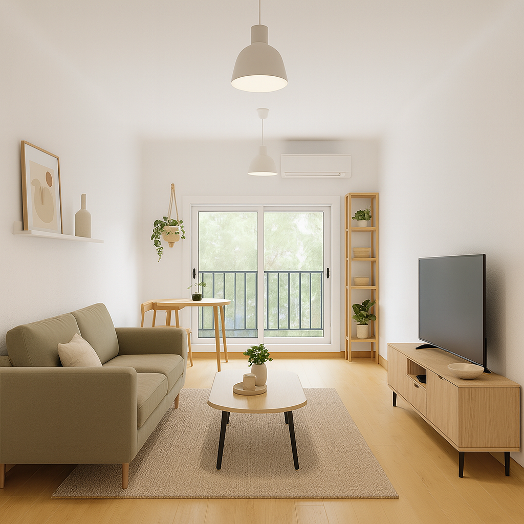 Sala d'estar de Apartament en venda en  Barcelona Capital amb Calefacció