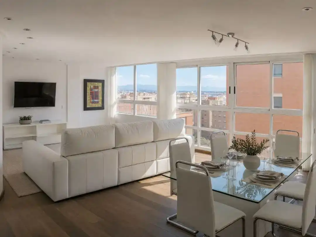 Sala d'estar de Pis en venda en Valencia amb Aire condicionat, Parquet i Piscina
