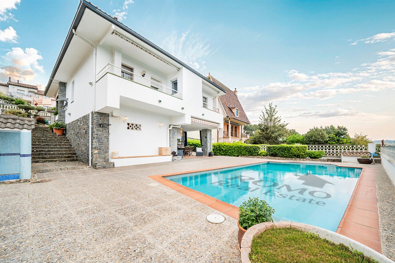 Exterior view of House or chalet for sale in L'Ametlla del Vallès  with Air Conditioner, Heating and Private garden