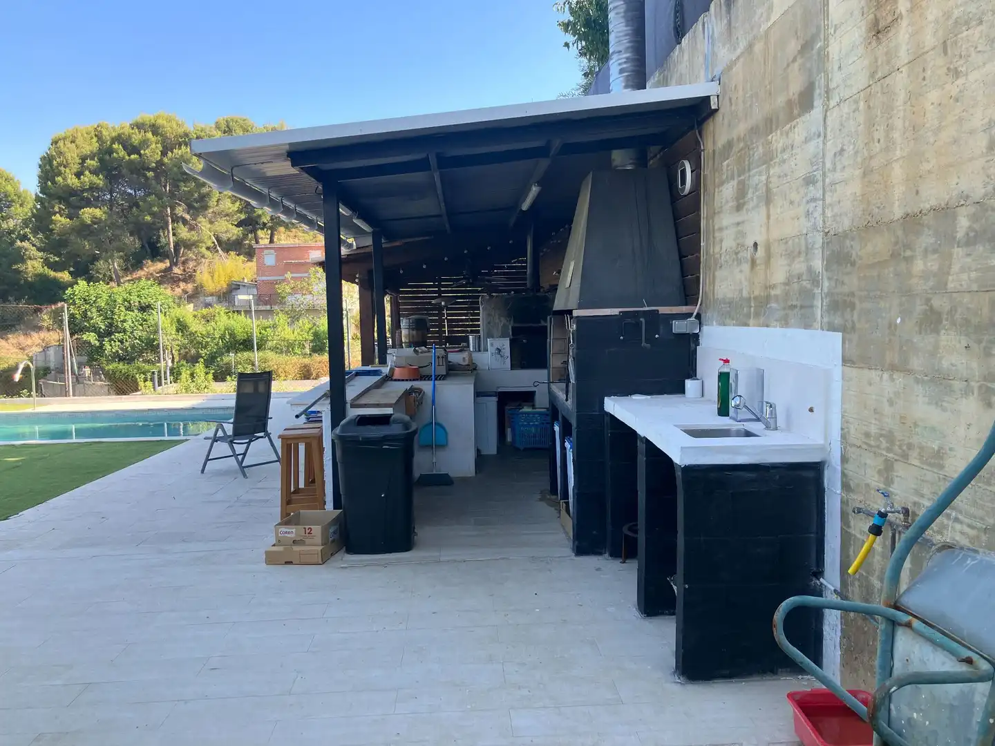 Terraza de Casa o chalet en venta en Terrassa con Calefacción, Jardín privado y Piscina
