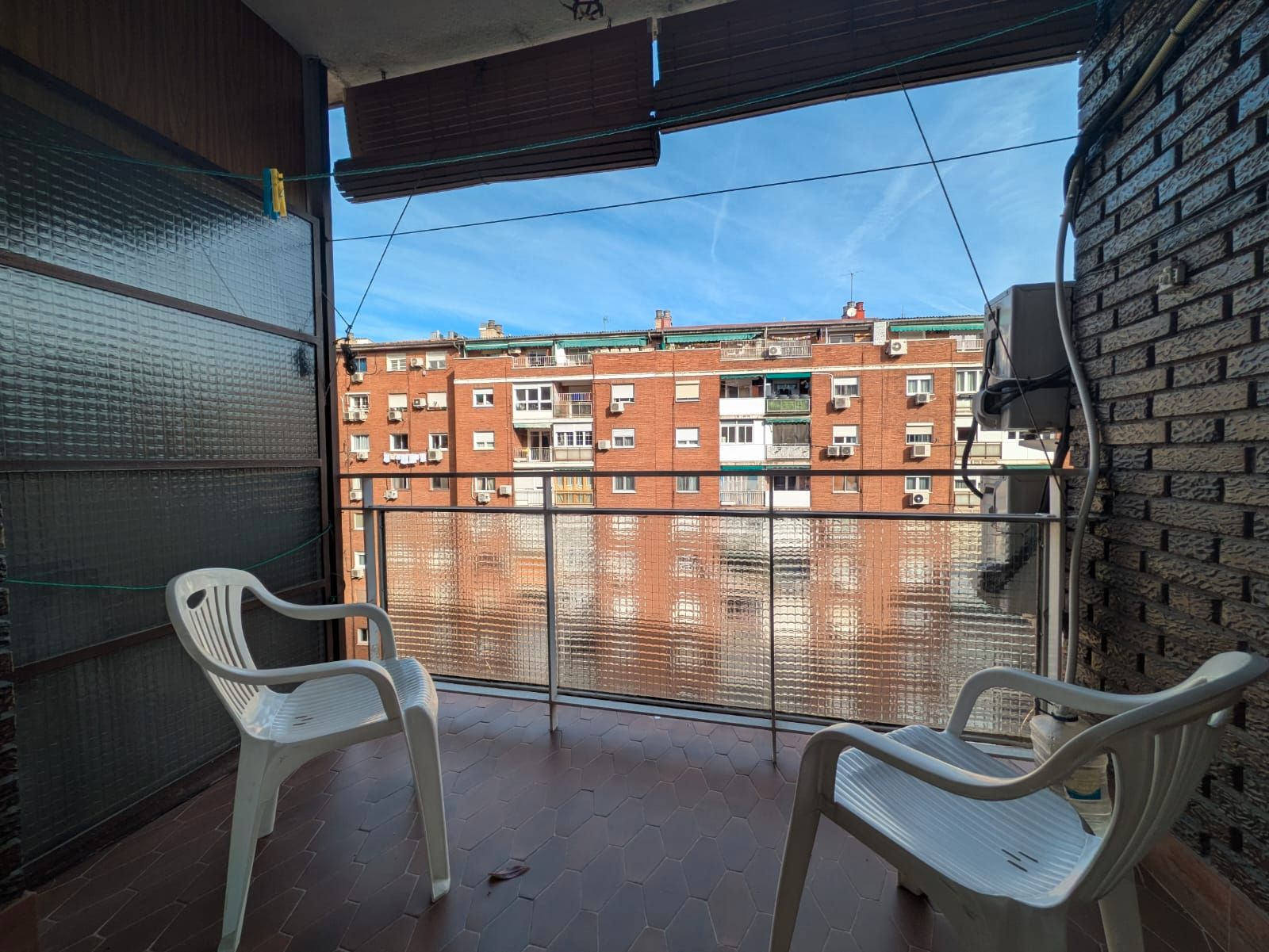 Balcony of Flat for sale in  Madrid Capital  with Air Conditioner, Heating and Terrace
