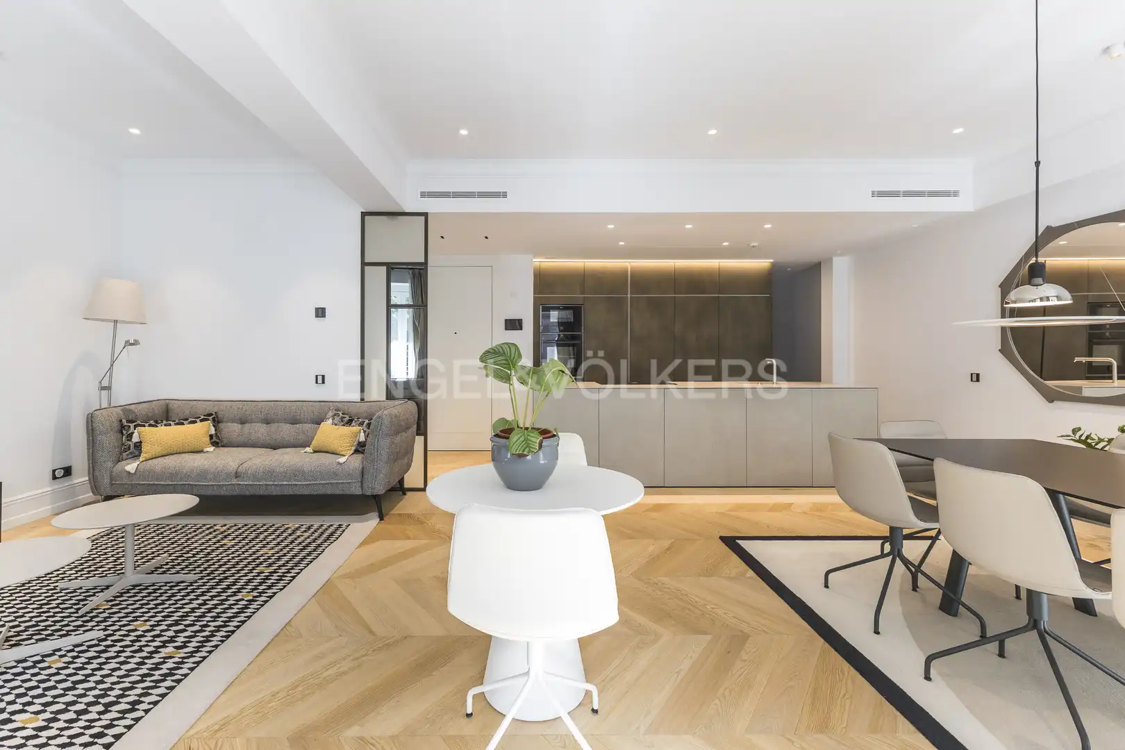 Sala d'estar de Pis de lloguer en Madrid amb Aire condicionat, Calefacció i Jardí privat