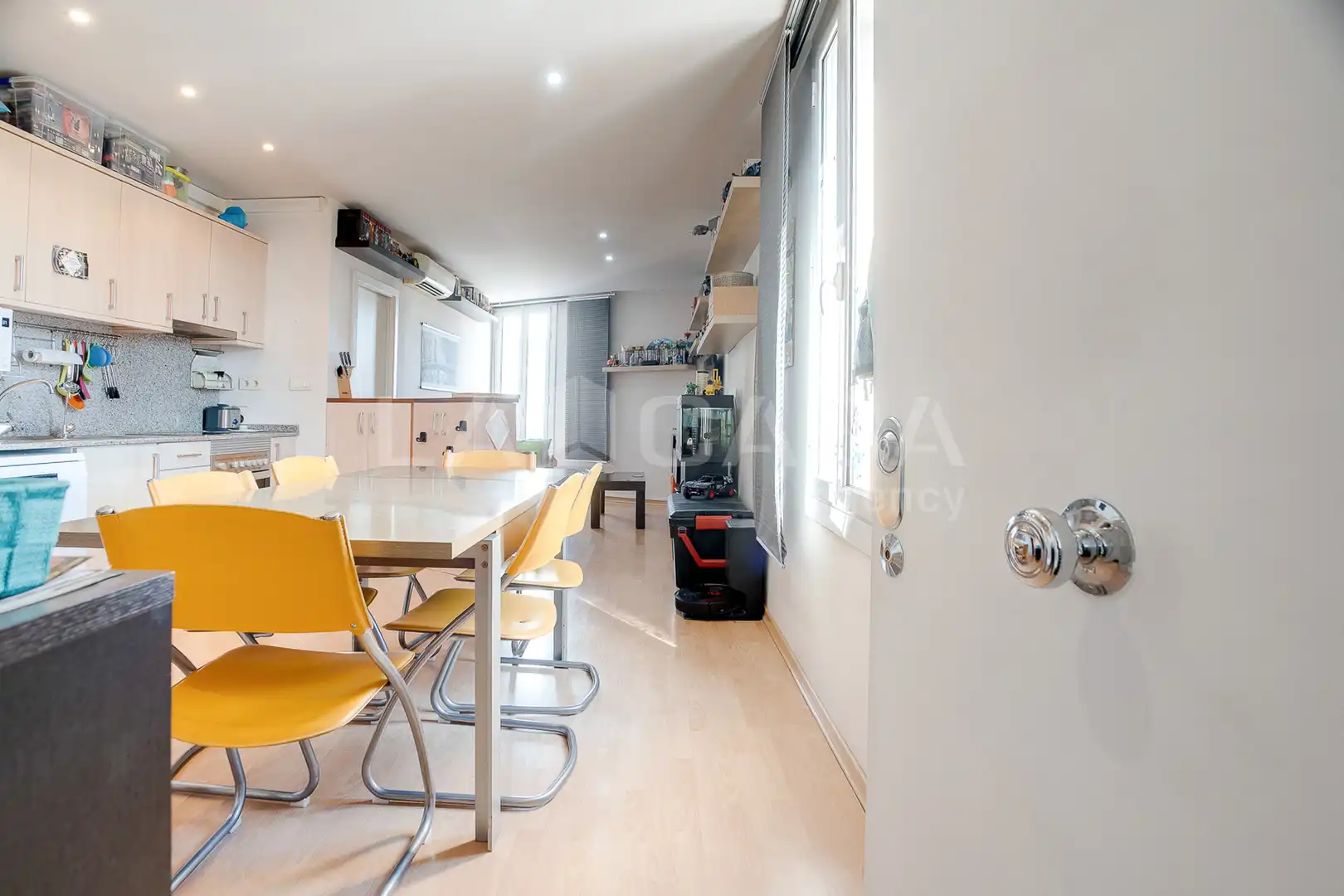 Kitchen of Flat for sale in  Barcelona Capital  with Heating