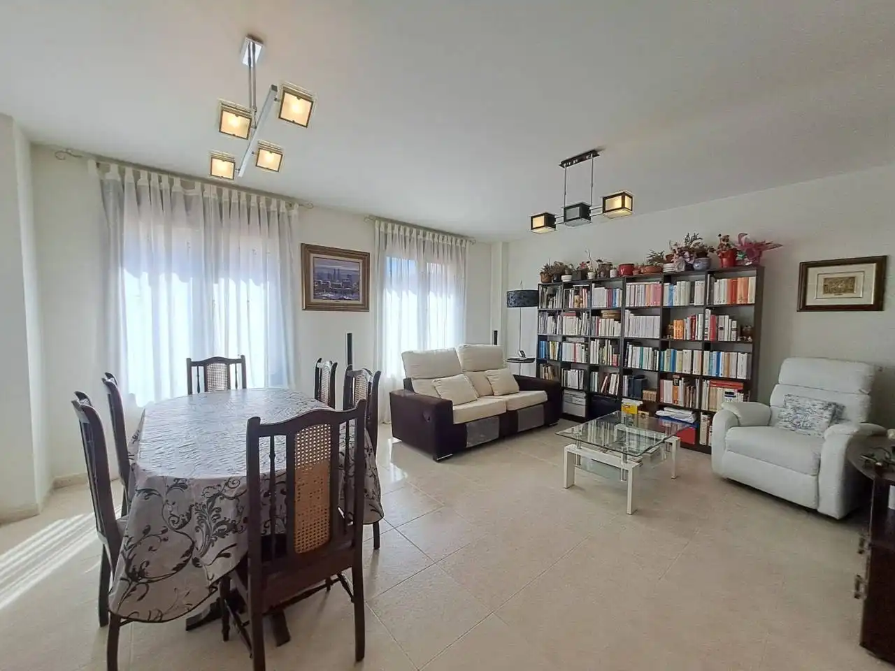 Living room of Houses for sale in Cardeñajimeno  with Heating, Private garden and Parquet flooring