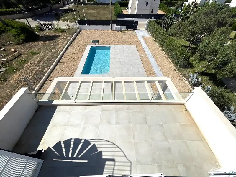 Schwimmbecken von Haus oder Chalet zum Verkauf in Llucmajor mit Klimaanlage, Privatgarten und Terrasse