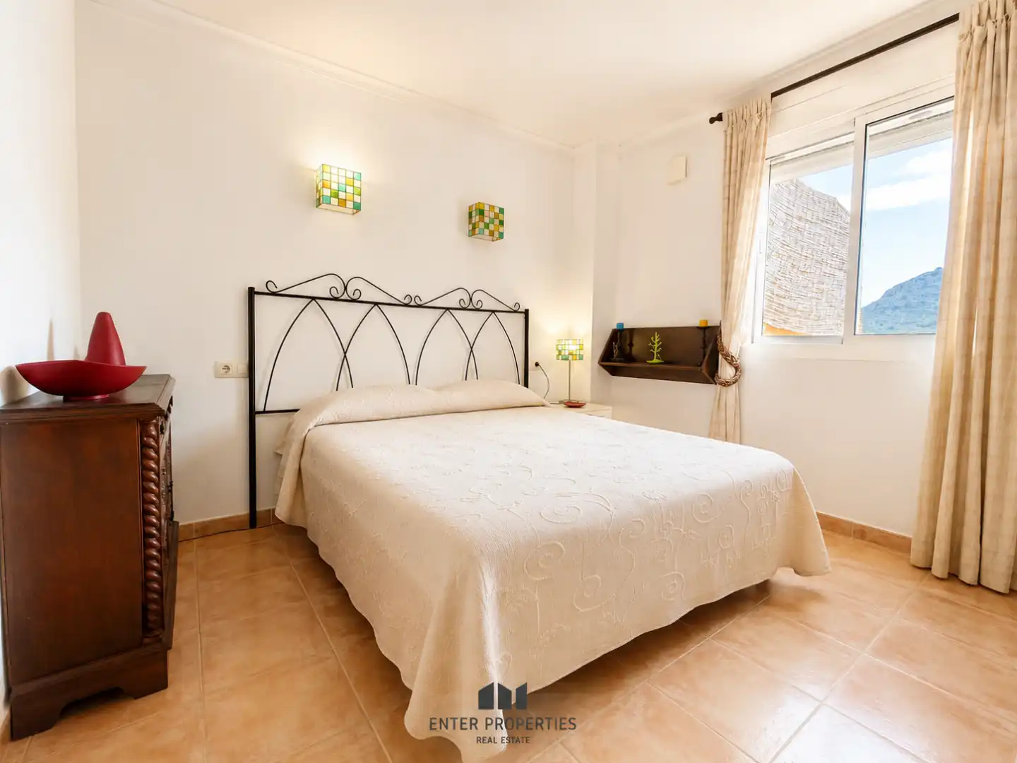 Schlafzimmer von Wohnung zum Verkauf in Benitachell / El Poble Nou de Benitatxell mit Klimaanlage, Heizung und Terrasse