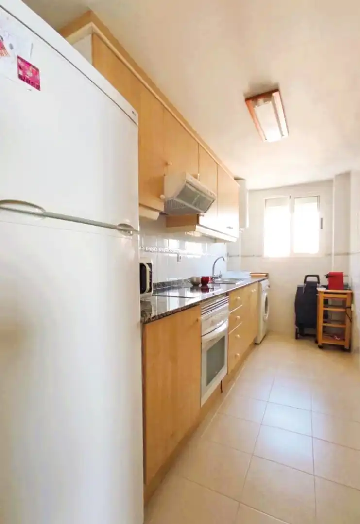 Cocina de Apartamento en venta en Canet d'En Berenguer con Terraza, Amueblado y Piscina comunitaria