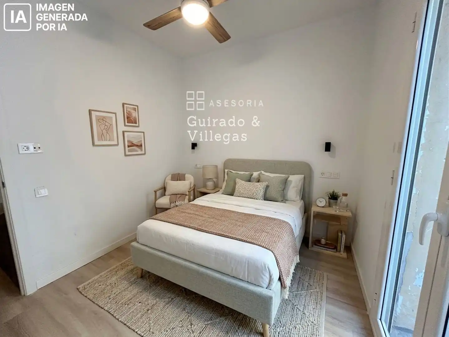 Bedroom of Flat for sale in Barcelona  with Air Conditioner, Parquet flooring and Terrace