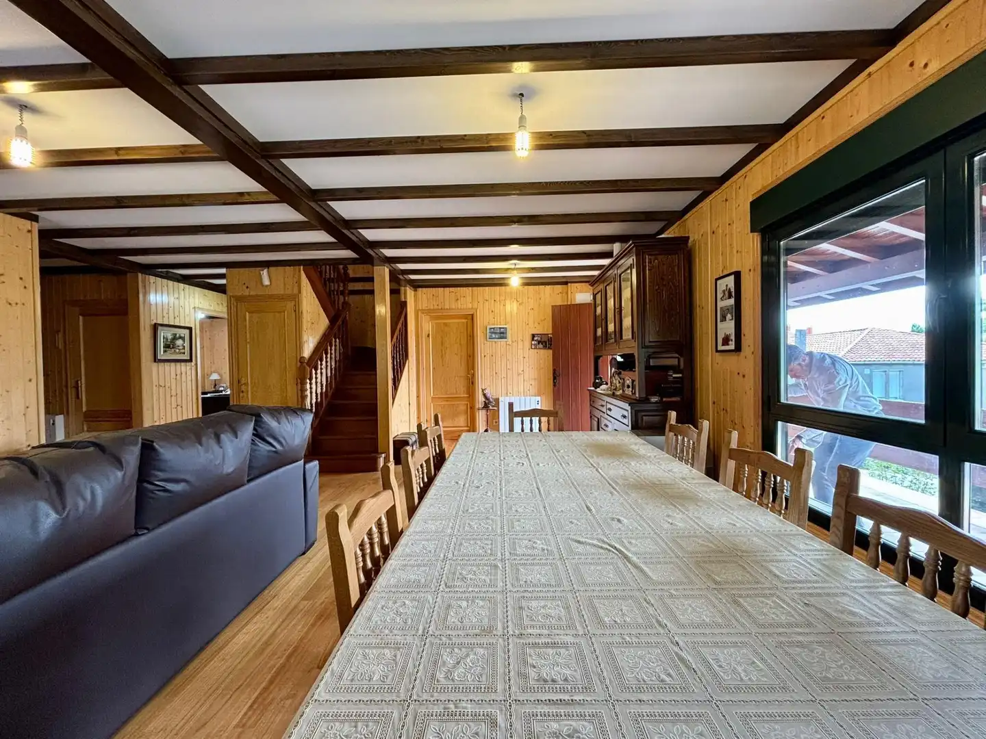 Dining room of Houses for sale in Parada de Sil  with Heating, Private garden and Swimming Pool